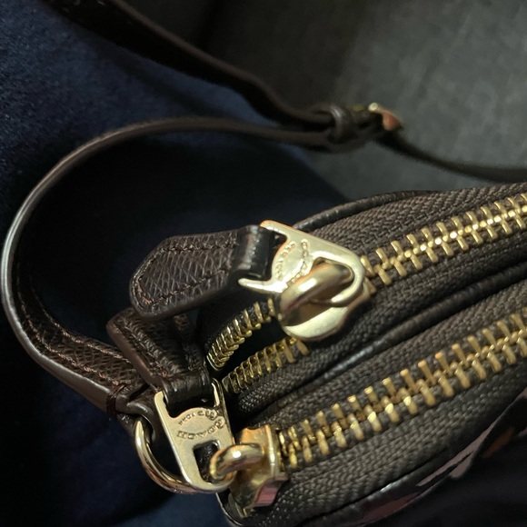 Coach Animal Print Crossbody Bag - Black, Brown, and Cream - Picture 5 of 10